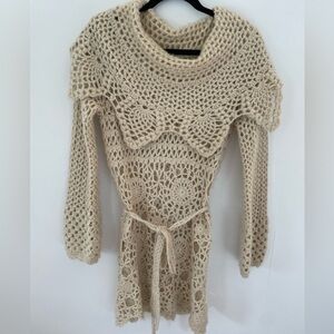 Vintage solitaire top/dress size small with tie around the waist